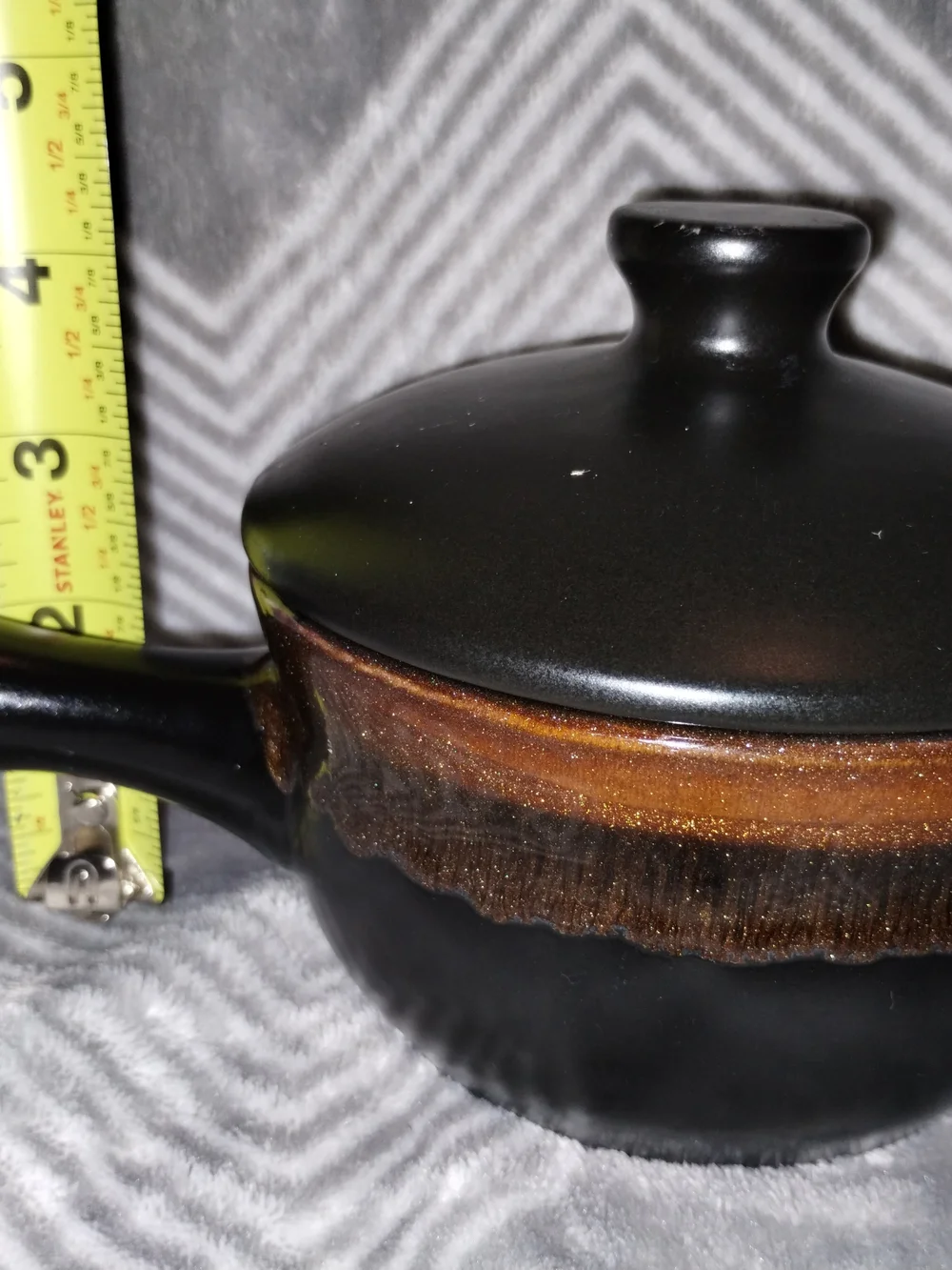 Roscher & Co Beautiful Orange Glazed Drip Decorated Ceramic